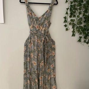 American Eagle Floral Flowy Pantsuit